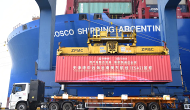 天津港开通京津冀地区首条直航南美洲东海岸集装箱新航线